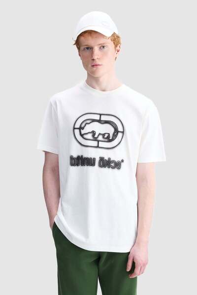 ecko unltd. Stance Loose Fit Crew Neck Printed Embroidered 100% Cotton Men's ...