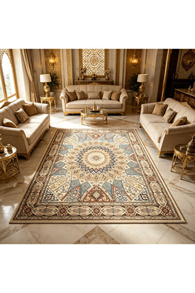 genric Vintage Persian Area Rug 200x300cm, Washable Non Slip Boho Rug for Liv...