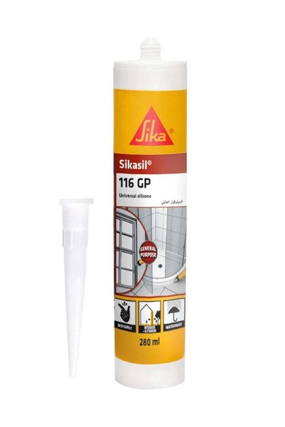 Sika - Universal Multipurpose Silicone Sealant For Glazing And Weatherproofin...