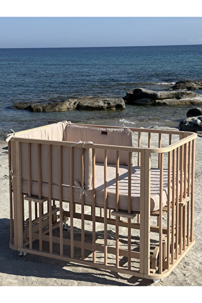 EGEBABY Müslin Oyun Parkı/Beşik Kenar Koruyucu – Natural Beginnings C. – 190 ...