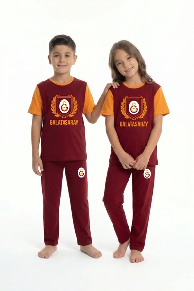 Galatasaray Originalni licencirani dečiji pidžama set sa kratkim rukavima i o...