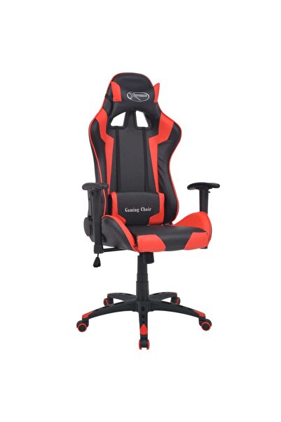 vidaxl Scaun birou rabatabil, design racing, piele artificială, roșu