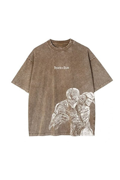 Toum Tricou unisex maro Anime Attack On Titan