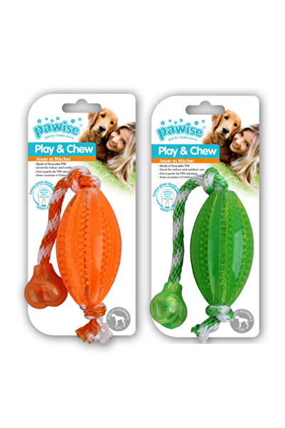 Pawise كرة الرجبي بحبل للعب من SVL-SHOP (200931) 40 سم