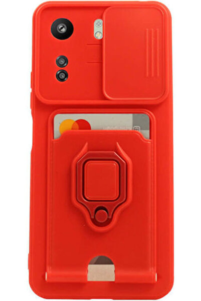 OEM Back Cover Metallic with Strap Red (Xiaomi Redmi 13C, Poco C65 Red)