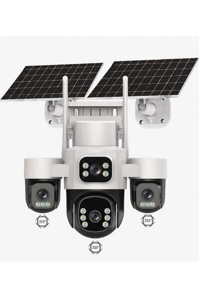 KRNTEKNO TEKNOLOJİ MARKET İnox X24 6 motorlu 4 Kameralı 4G solar Kamera AOV 7...
