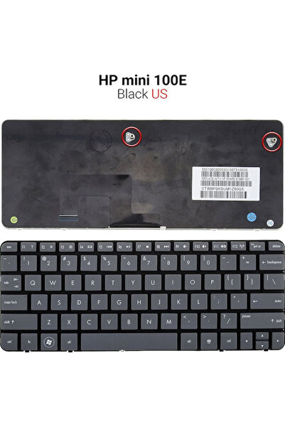 HP Πληκτρολόγιο φορητού υπολογιστή για Mini 100E χωρίς πλαίσιο και με αγγλική...