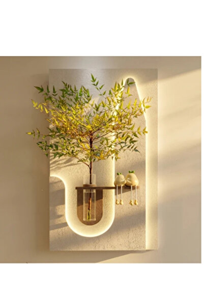 TAKIFİX Modern Ledli Duvar Tablosu | Dekoratif Panel | Gizli Aydınlatmalı | Ö...