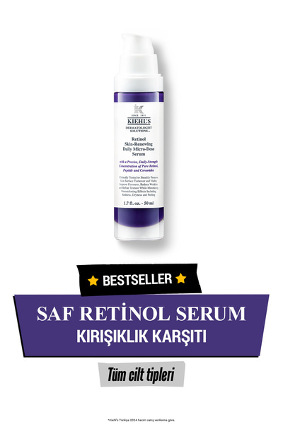 Kiehl's Yoğun Retinol İçeriğiyle Cilt Yenilenmesini Destekleyen Yüz Serumu 50 ml
