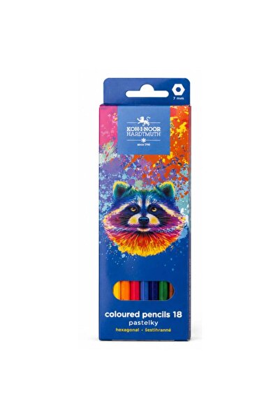 Koh-i Noor Creioane colorate 18 culori Raton Koh-i-noor