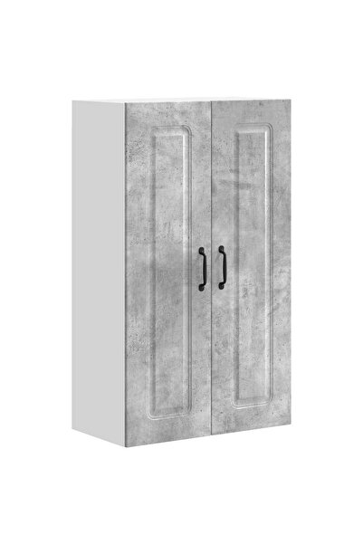 vidaxl Dulap de bucătărie Kalmar Gri din beton 60 x 31 x 100 cm