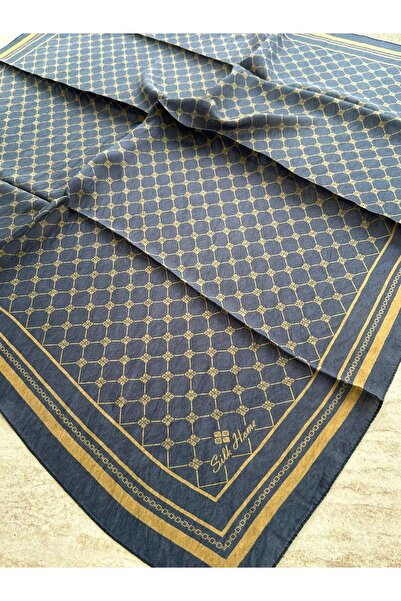 Silk Home Olinda Scarf Navy Blue Gold