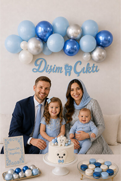 Parti dolabı Diş Buğdayı Seti ilk Dişim Çıktı Parti Süsleri Duvar Süsü Kaligr...