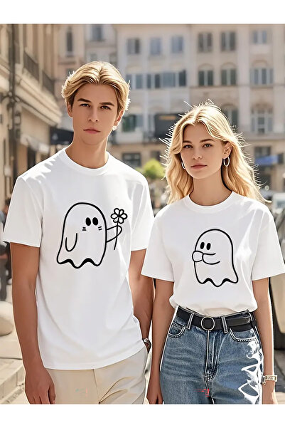 Ciel Lune Dear Couple Combination T-Shirt Ghost Printed Couple Combination Un...