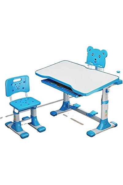 Babylove Adjustable Study Table and Chair 22-22-9001, Blue