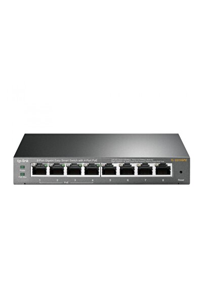 TP-LINK TL-SG108PE Switch inteligent Gigabit cu 8 porturi, 4 porturi PoE+ 64W