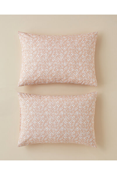 English Home Dulcie Kolay Ütülenir 2'li Yastık Kılıfı 50x70 cm Pembe
