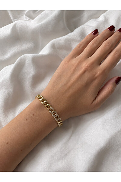 whiteandpurpledesign 14K Künye Gold Bileklik