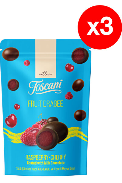 vit'love toscani Toscani Premium Dragee cu fructe Zmeură și Cireșe Încrustate...