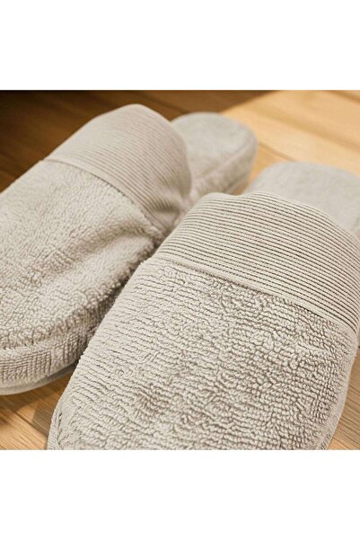 PAN HOME Ultra Luxe Turkish Indoor Slipper-sand