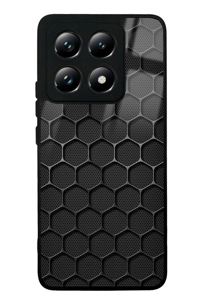 Spoyi Xiaomi Mi 14t Glossy Phone Case with Armor Grid Design