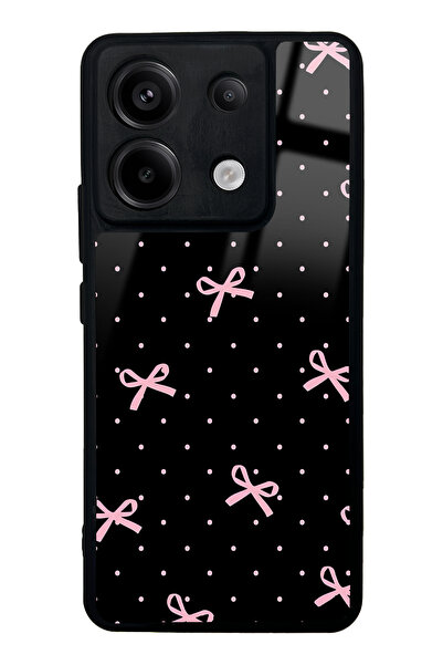 Spoyi Xiaomi Redmi Note 13 Pro 5G Pembe Kurdele Tasarımlı Glossy Telefon Kılıfı