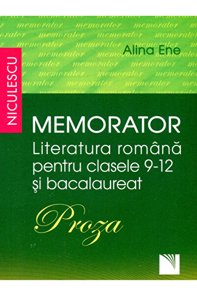 Editura Niculescu Manual de memorare a literaturii romane pentru clasele a 9-...