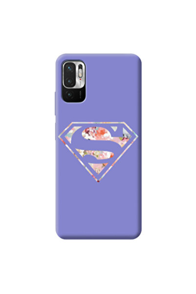 Other Xiaomi Redmi Note 10 Pro 5G Superman logo Purple Colored Silicone TPU Θήκη