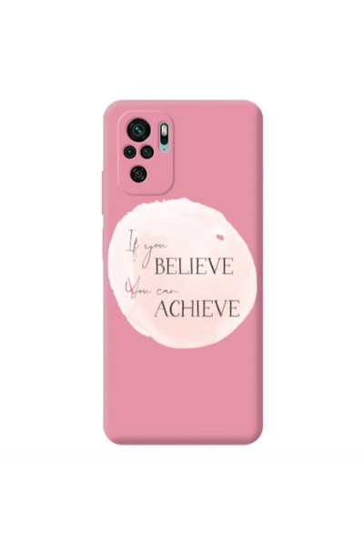 Other Xiaomi Redmi Note 10S If You Believe Pink Colored Silicone TPU Θήκη