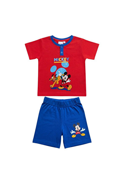 Mickey Mouse Pijamale copii, mânecă scurtă, 100% bumbac, roșu, Hero,