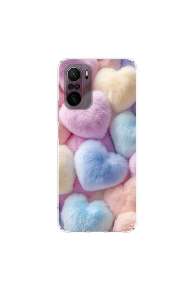 PPKin حافظة شفافة متوافقة مع Poco F3 من القطيفة بتصميم 6