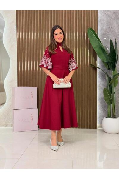 vanus fashion 7225 - فستان سهرة ميدي