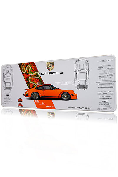 Halura Estetik Araba 40x90 Desenli Dijital Baskılı Oyuncu Mousepad XXL Kaymaz...