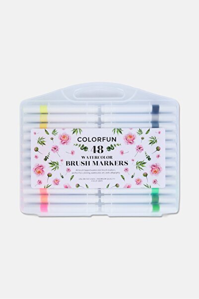 Stella Rose 48 Pieces Watercolor Brush Markers Set