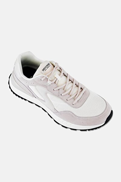 SKECHERS Men Fury Lace Up Outdoor Shoes, Light Grey
