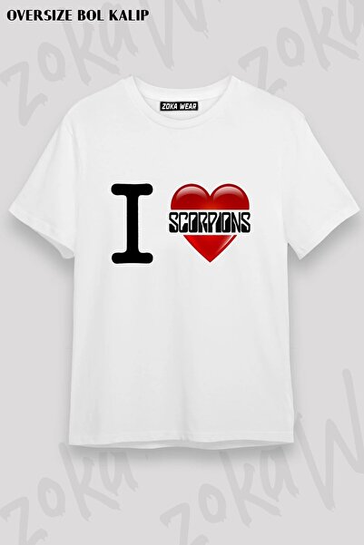ZOKAWEAR Μπλουζάκι Unisex Loose Fit με στάμπα Scorpions v13
