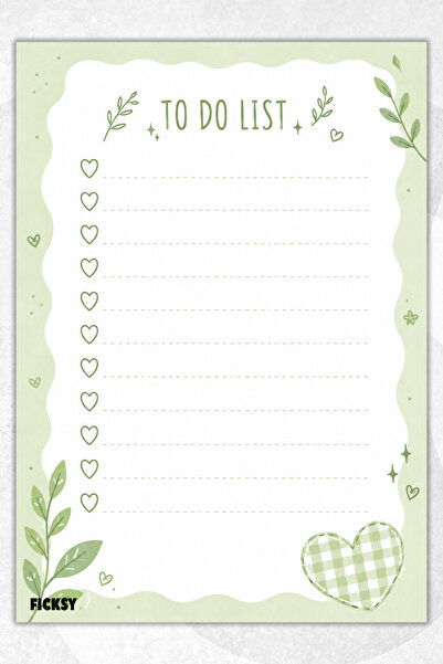 Ficksy To-Do List - A5 - 50 Pages - to Do List - Checklist - Check List - Pla...