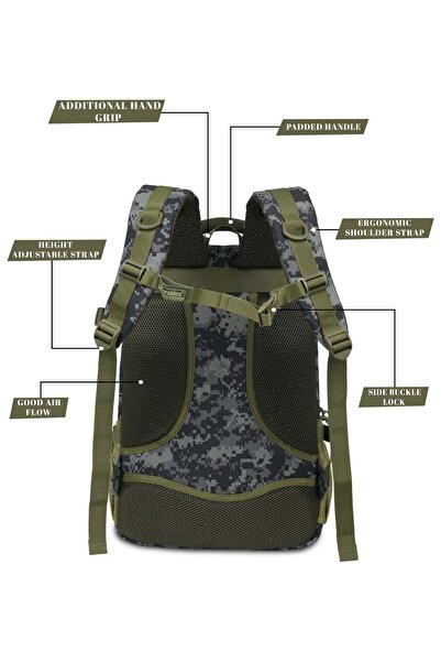 President Premium military backpack 18" inch waterproof with large capacity M...