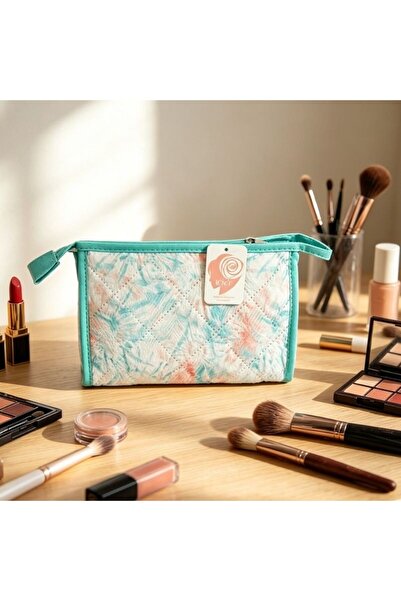 idei Geantă Cosmetică Dreptunghiulară Textil Căptușită cu Imprimeu Tie-Dye Ro...