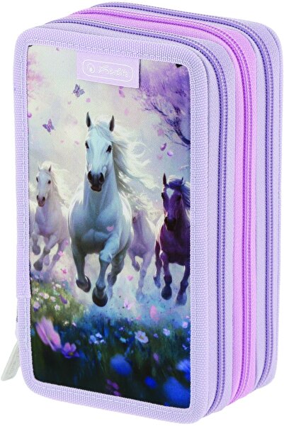 Herlitz Penar echipat 31 piese, 3 fermoare, Whisper Mane,