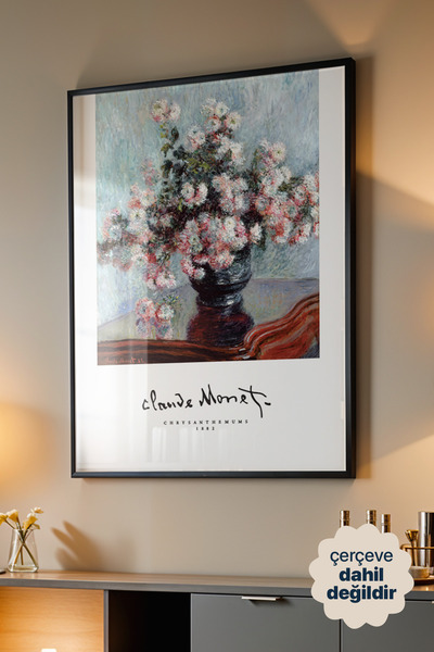 Persona Istanbul Claude Monet "Chrysanthemums, 1882" - Empresyonist Sanat Pos...