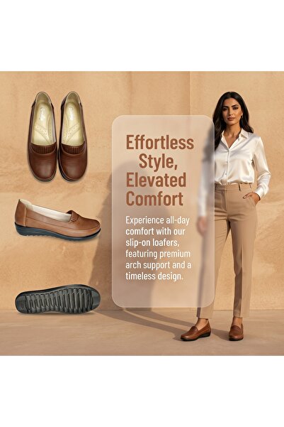 Dhiaa Walk Sophisticated Italian Designer Flats with Ergonomic Design for Dai...