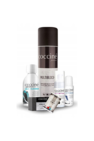 Coccine Set de curatare, Coccine, Albitor + Sampon + Solutie de curatat talpi...