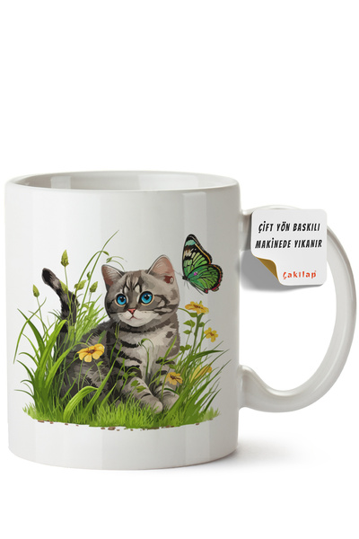 ET ERTAPASSAGE original creative designs Cat Design Printed Porcelain Mug (Do...