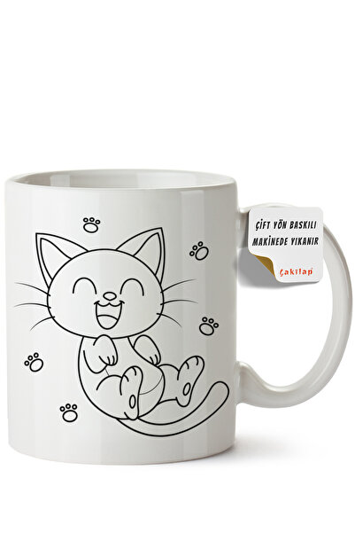 ET ERTAPASSAGE original creative designs Cat Design Printed Porcelain Mug (Do...