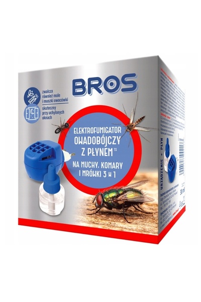 bros Electro + Lichid împotriva muștelor, țânțarilor și furnicilor 1 buc.