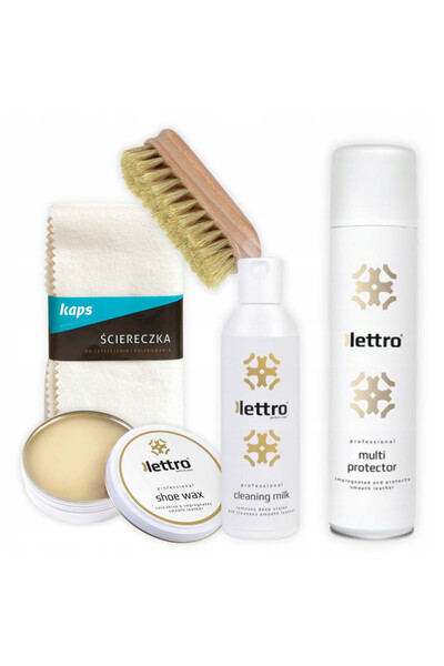 Lettro Set de ingrijire pentru incaltaminte din piele, Lettro, ceara pentru i...