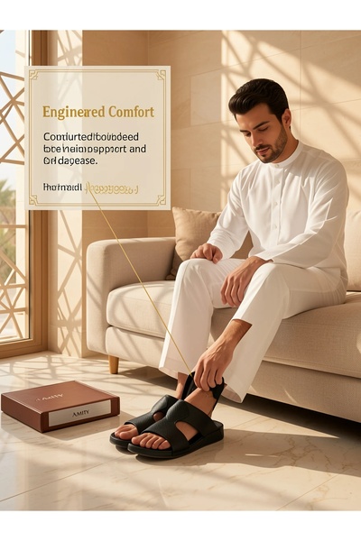Khayrat Slipper شباشب رجالية أنيقة بتصميم شرقي - تصميم مريح - جمالية إيطالية ...