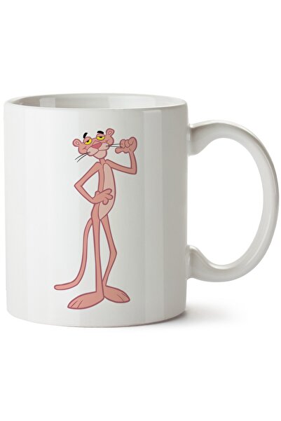 ET ERTAPASSAGE original creative designs Pink Panther Printed Porcelain Mug, ...