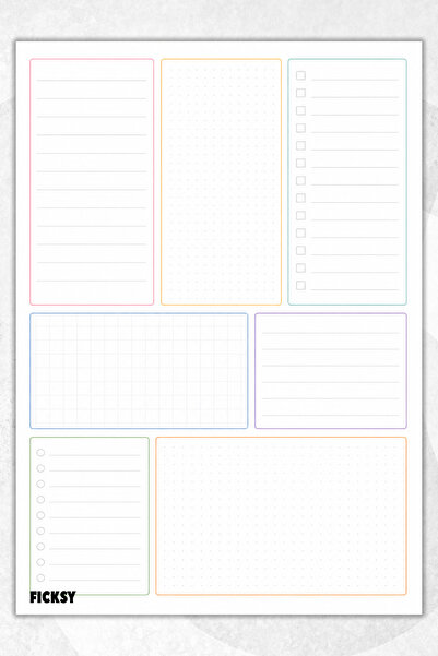 Ficksy Timeless Multi-Purpose Daily Weekly Monthly Planner - A4 Size To Do - ...